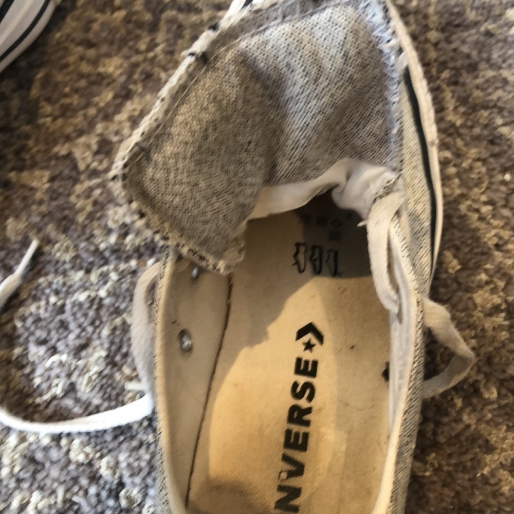 Converse in salt and pepper pattern in 7 like new new - Picture 6 of 9